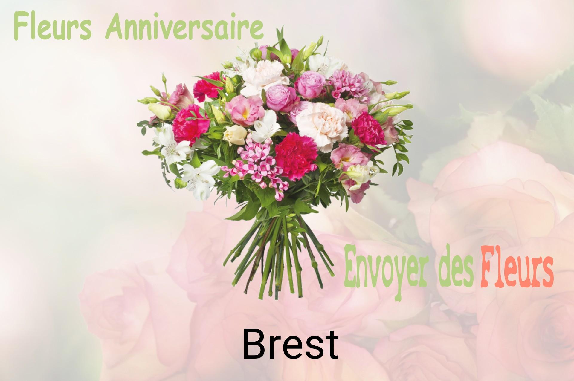 Bouquet de fleurs d’anniversaire livré à Brest